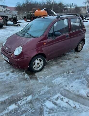 Червоний Деу Матіз, об'ємом двигуна 0.8 л та пробігом 220 тис. км за 1100 $, фото 1 на Automoto.ua