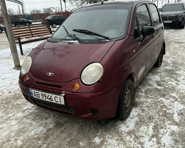 Червоний Деу Матіз, об'ємом двигуна 0.8 л та пробігом 200 тис. км за 1450 $, фото 1 на Automoto.ua