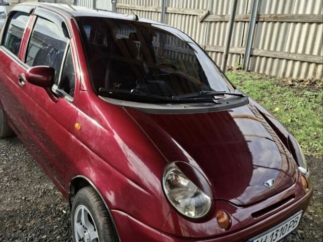 Красный Дэу Матиз, объемом двигателя 0.8 л и пробегом 120 тыс. км за 3199 $, фото 1 на Automoto.ua