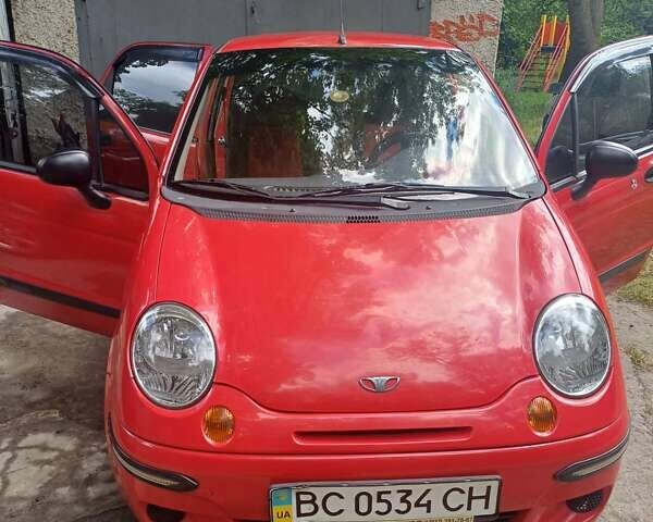 Красный Дэу Матиз, объемом двигателя 0.8 л и пробегом 76 тыс. км за 2200 $, фото 1 на Automoto.ua