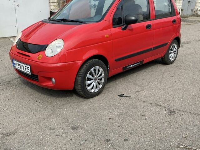 Красный Дэу Матиз, объемом двигателя 0.8 л и пробегом 101 тыс. км за 2000 $, фото 1 на Automoto.ua