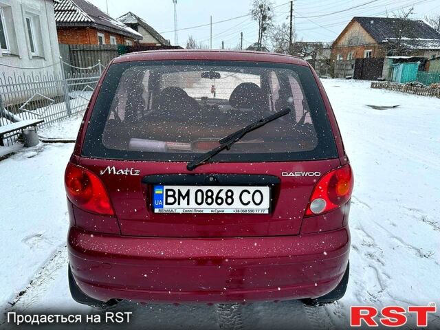 Червоний Деу Матіз, об'ємом двигуна 0.8 л та пробігом 62 тис. км за 3300 $, фото 1 на Automoto.ua