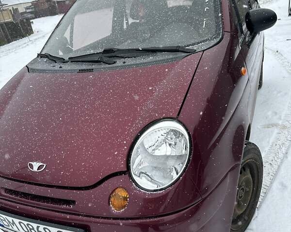Красный Дэу Матиз, объемом двигателя 0.8 л и пробегом 62 тыс. км за 3300 $, фото 1 на Automoto.ua