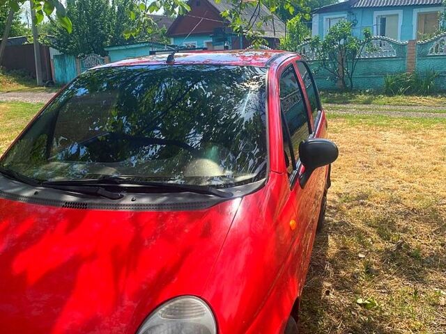 Красный Дэу Матиз, объемом двигателя 0.8 л и пробегом 65 тыс. км за 2500 $, фото 1 на Automoto.ua