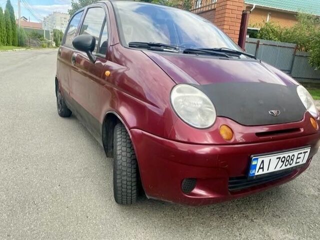 Красный Дэу Матиз, объемом двигателя 0.8 л и пробегом 140 тыс. км за 1100 $, фото 1 на Automoto.ua