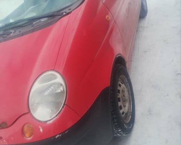 Красный Дэу Матиз, объемом двигателя 0.8 л и пробегом 80 тыс. км за 1850 $, фото 1 на Automoto.ua