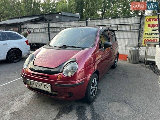 Красный Дэу Матиз, объемом двигателя 0.8 л и пробегом 70 тыс. км за 3000 $, фото 1 на Automoto.ua