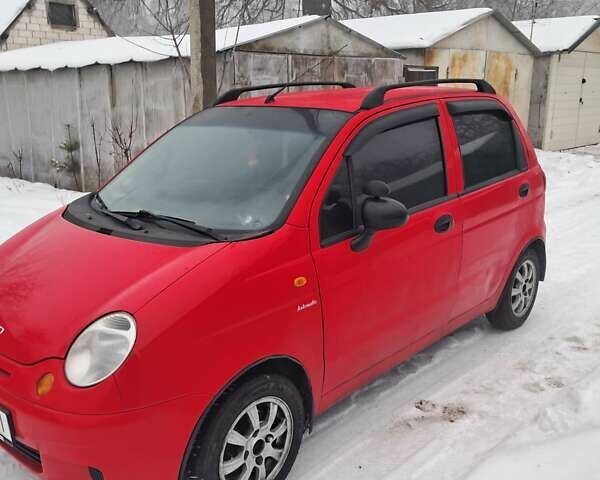 Червоний Деу Матіз, об'ємом двигуна 0.8 л та пробігом 122 тис. км за 3500 $, фото 1 на Automoto.ua