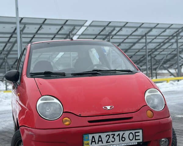 Красный Дэу Матиз, объемом двигателя 0.8 л и пробегом 160 тыс. км за 2100 $, фото 1 на Automoto.ua