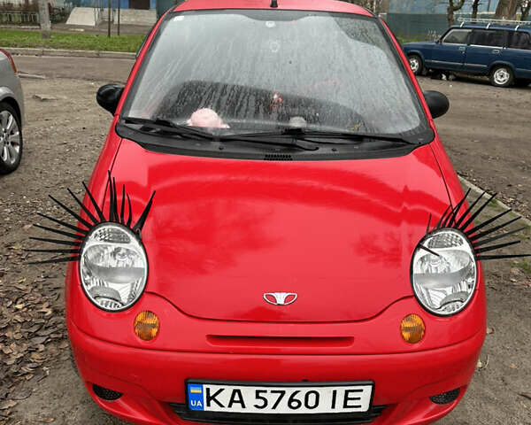 Красный Дэу Матиз, объемом двигателя 0.8 л и пробегом 46 тыс. км за 3196 $, фото 1 на Automoto.ua