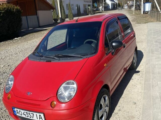 Красный Дэу Матиз, объемом двигателя 0.8 л и пробегом 81 тыс. км за 1600 $, фото 1 на Automoto.ua