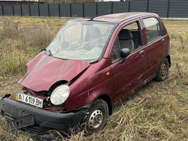 Красный Дэу Матиз, объемом двигателя 0.8 л и пробегом 160 тыс. км за 500 $, фото 1 на Automoto.ua