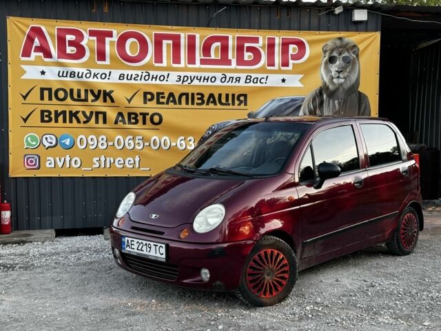 Красный Дэу Матиз, объемом двигателя 0.8 л и пробегом 106 тыс. км за 3200 $, фото 1 на Automoto.ua
