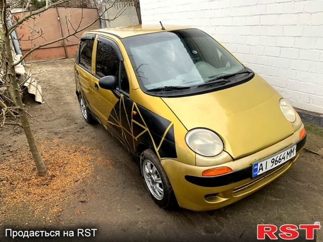 Жовтий Деу Матіз, об'ємом двигуна 0.8 л та пробігом 162 тис. км за 1300 $, фото 1 на Automoto.ua