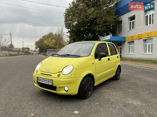 Желтый Дэу Матиз, объемом двигателя 0.8 л и пробегом 120 тыс. км за 2400 $, фото 1 на Automoto.ua