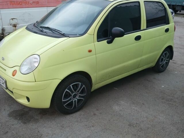 Жовтий Деу Матіз, об'ємом двигуна 0.8 л та пробігом 170 тис. км за 3200 $, фото 1 на Automoto.ua