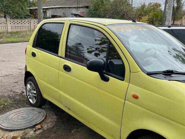 Жовтий Деу Матіз, об'ємом двигуна 0.8 л та пробігом 1 тис. км за 1600 $, фото 1 на Automoto.ua