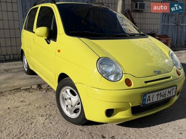 Желтый Дэу Матиз, объемом двигателя 0.8 л и пробегом 135 тыс. км за 1800 $, фото 1 на Automoto.ua