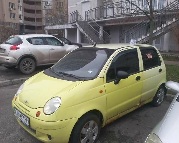 Жовтий Деу Матіз, об'ємом двигуна 0.8 л та пробігом 200 тис. км за 1500 $, фото 1 на Automoto.ua