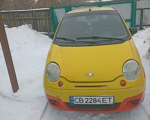 Желтый Дэу Матиз, объемом двигателя 0.8 л и пробегом 82 тыс. км за 1500 $, фото 1 на Automoto.ua