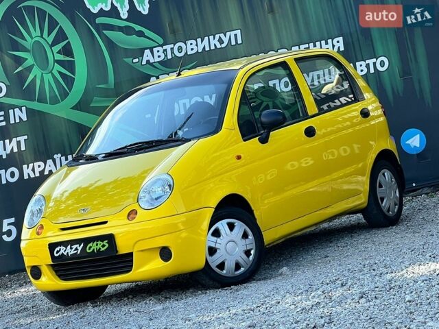 Желтый Дэу Матиз, объемом двигателя 0.8 л и пробегом 105 тыс. км за 1900 $, фото 1 на Automoto.ua