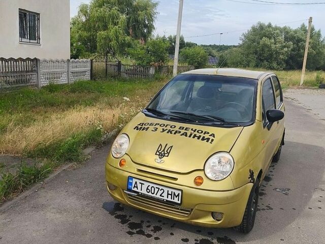 Жовтий Деу Матіз, об'ємом двигуна 0.8 л та пробігом 130 тис. км за 999 $, фото 1 на Automoto.ua