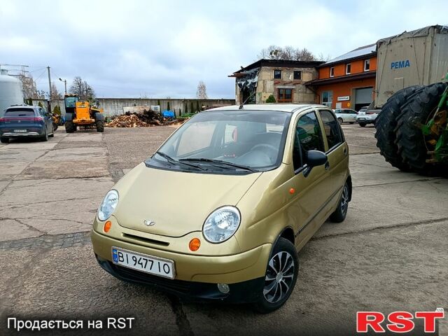 Желтый Дэу Матиз, объемом двигателя 0.8 л и пробегом 99 тыс. км за 1699 $, фото 1 на Automoto.ua