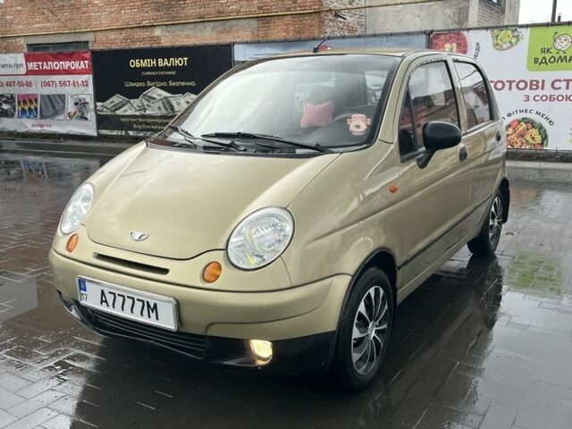 Жовтий Деу Матіз, об'ємом двигуна 0.8 л та пробігом 99 тис. км за 1950 $, фото 1 на Automoto.ua