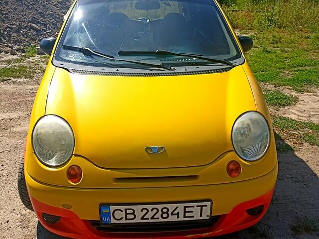 Желтый Дэу Матиз, объемом двигателя 0.8 л и пробегом 123 тыс. км за 1500 $, фото 1 на Automoto.ua