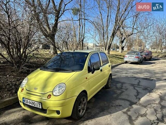 Жовтий Деу Матіз, об'ємом двигуна 0.8 л та пробігом 106 тис. км за 3200 $, фото 1 на Automoto.ua
