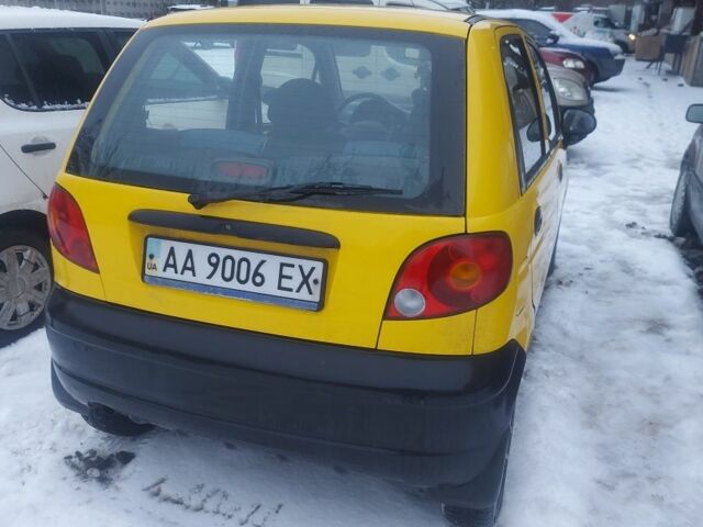 Жовтий Деу Матіз, об'ємом двигуна 8 л та пробігом 124 тис. км за 2500 $, фото 1 на Automoto.ua