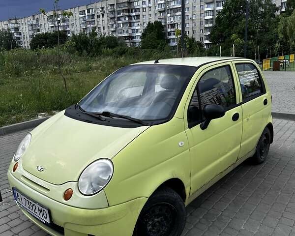 Желтый Дэу Матиз, объемом двигателя 0.8 л и пробегом 89 тыс. км за 2150 $, фото 1 на Automoto.ua