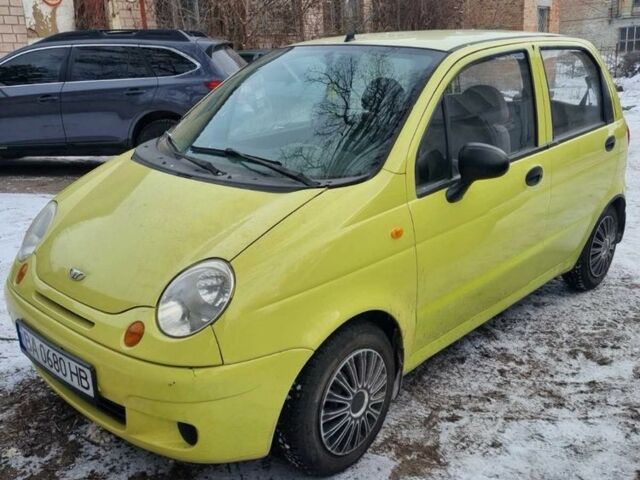 Жовтий Деу Матіз, об'ємом двигуна 0.8 л та пробігом 165 тис. км за 2450 $, фото 1 на Automoto.ua