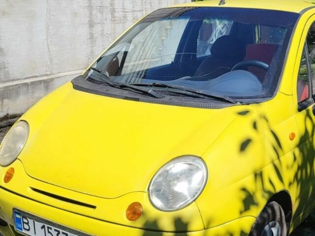 Желтый Дэу Матиз, объемом двигателя 0.8 л и пробегом 170 тыс. км за 1850 $, фото 1 на Automoto.ua