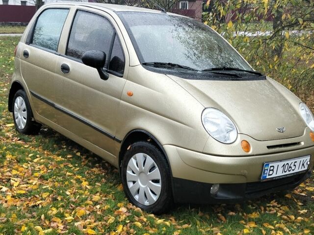 Желтый Дэу Матиз, объемом двигателя 0.8 л и пробегом 95 тыс. км за 2300 $, фото 1 на Automoto.ua