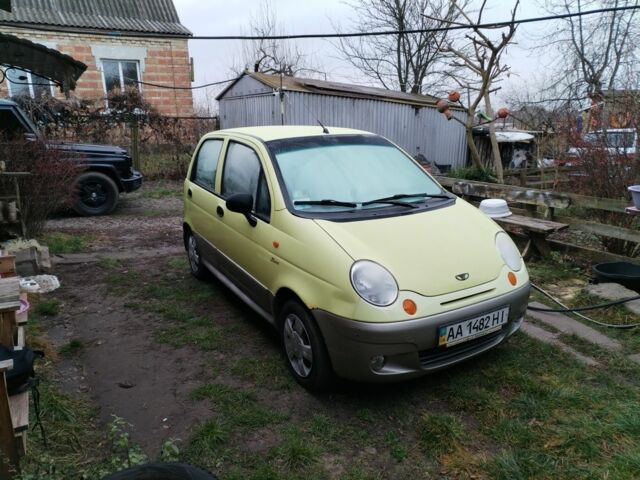 Жовтий Деу Матіз, об'ємом двигуна 1 л та пробігом 110 тис. км за 1500 $, фото 1 на Automoto.ua