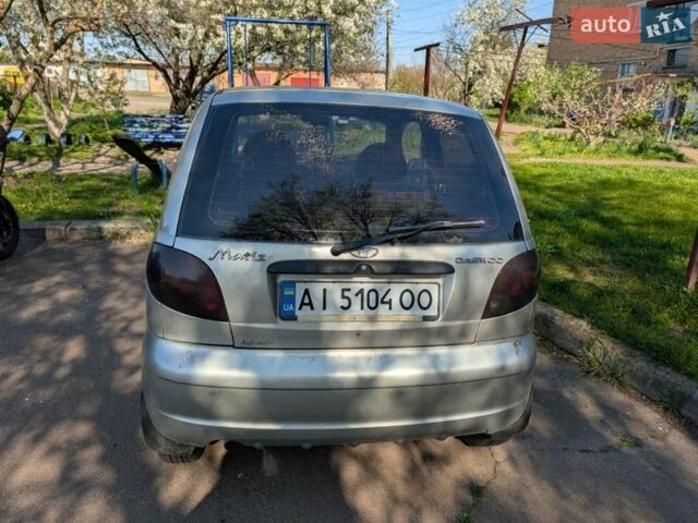 Серый Дэу Матиз, объемом двигателя 0.8 л и пробегом 202 тыс. км за 1600 $, фото 1 на Automoto.ua