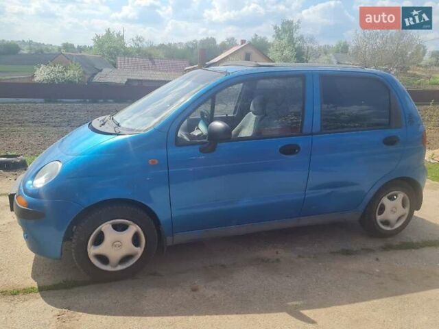 Синий Дэу Матиз, объемом двигателя 0.8 л и пробегом 190 тыс. км за 1600 $, фото 1 на Automoto.ua