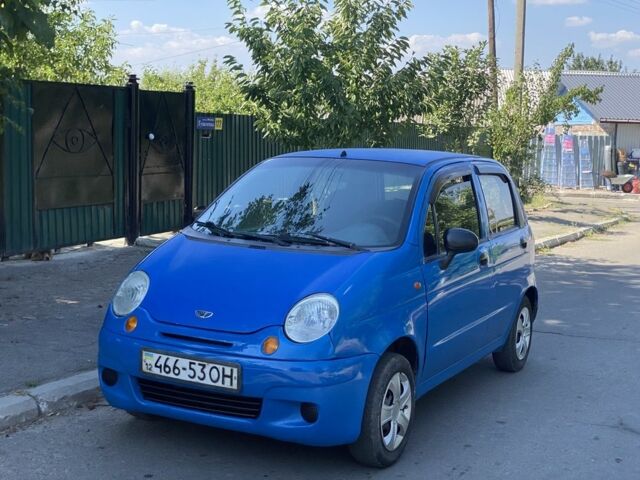 Синий Дэу Матиз, объемом двигателя 0.8 л и пробегом 123 тыс. км за 1350 $, фото 1 на Automoto.ua
