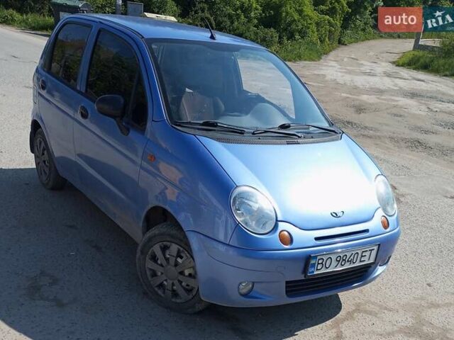 Синий Дэу Матиз, объемом двигателя 0.8 л и пробегом 168 тыс. км за 2200 $, фото 1 на Automoto.ua