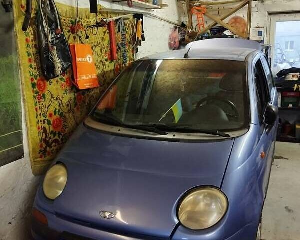 Синий Дэу Матиз, объемом двигателя 0.8 л и пробегом 102 тыс. км за 2800 $, фото 1 на Automoto.ua