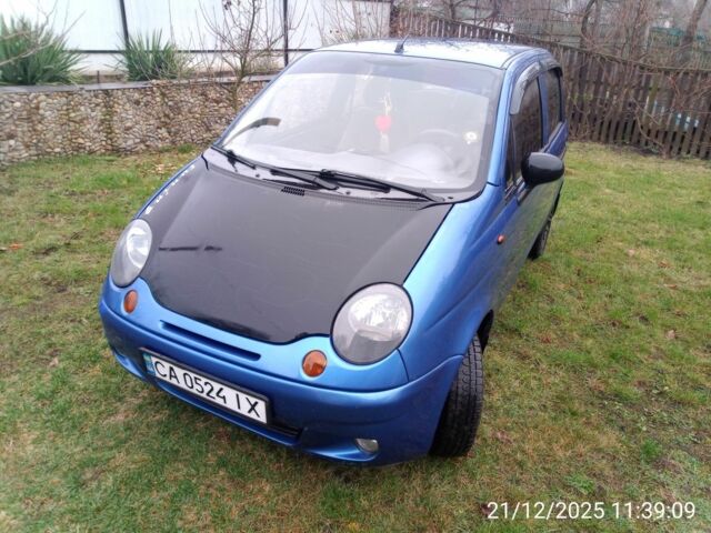 Синий Дэу Матиз, объемом двигателя 0.8 л и пробегом 211 тыс. км за 1900 $, фото 1 на Automoto.ua