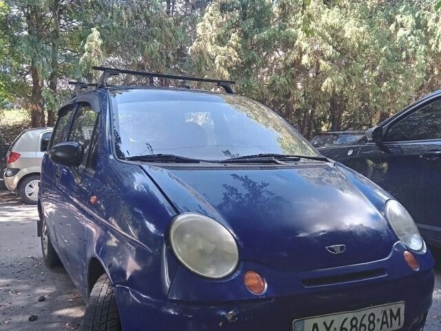 Синий Дэу Матиз, объемом двигателя 1 л и пробегом 130 тыс. км за 1400 $, фото 1 на Automoto.ua