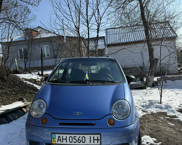 Синий Дэу Матиз, объемом двигателя 0.8 л и пробегом 165 тыс. км за 2500 $, фото 1 на Automoto.ua