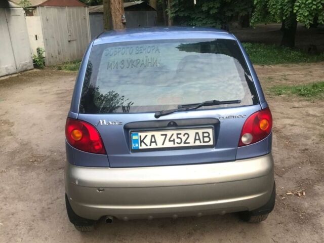 Синий Дэу Матиз, объемом двигателя 0.99 л и пробегом 145 тыс. км за 1800 $, фото 1 на Automoto.ua