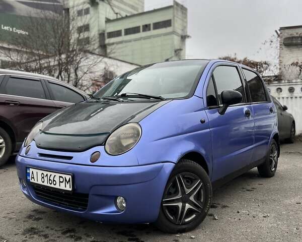 Синий Дэу Матиз, объемом двигателя 0.8 л и пробегом 174 тыс. км за 2300 $, фото 1 на Automoto.ua