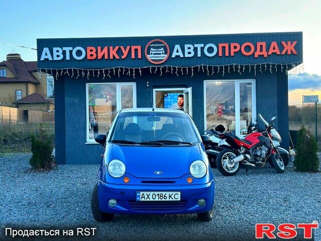 Синий Дэу Матиз, объемом двигателя 0.8 л и пробегом 116 тыс. км за 3350 $, фото 1 на Automoto.ua