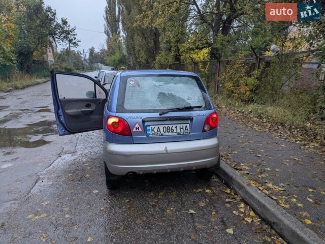 Синий Дэу Матиз, объемом двигателя 1 л и пробегом 180 тыс. км за 1400 $, фото 1 на Automoto.ua