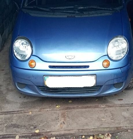 Синий Дэу Матиз, объемом двигателя 0.8 л и пробегом 187 тыс. км за 1100 $, фото 1 на Automoto.ua