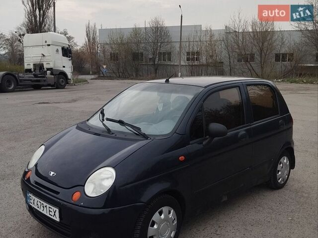 Синий Дэу Матиз, объемом двигателя 0.8 л и пробегом 126 тыс. км за 1400 $, фото 1 на Automoto.ua